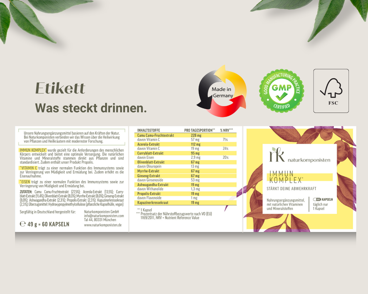 Mit Vitamin C und Eisen für dein Immunsystem